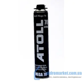 Пена монтажная, Winter Мega -18C, 850 мл Atoll _Атолл_