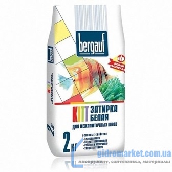 Затирка Kitt 2 кг белая, Bergauf _Бергауф_